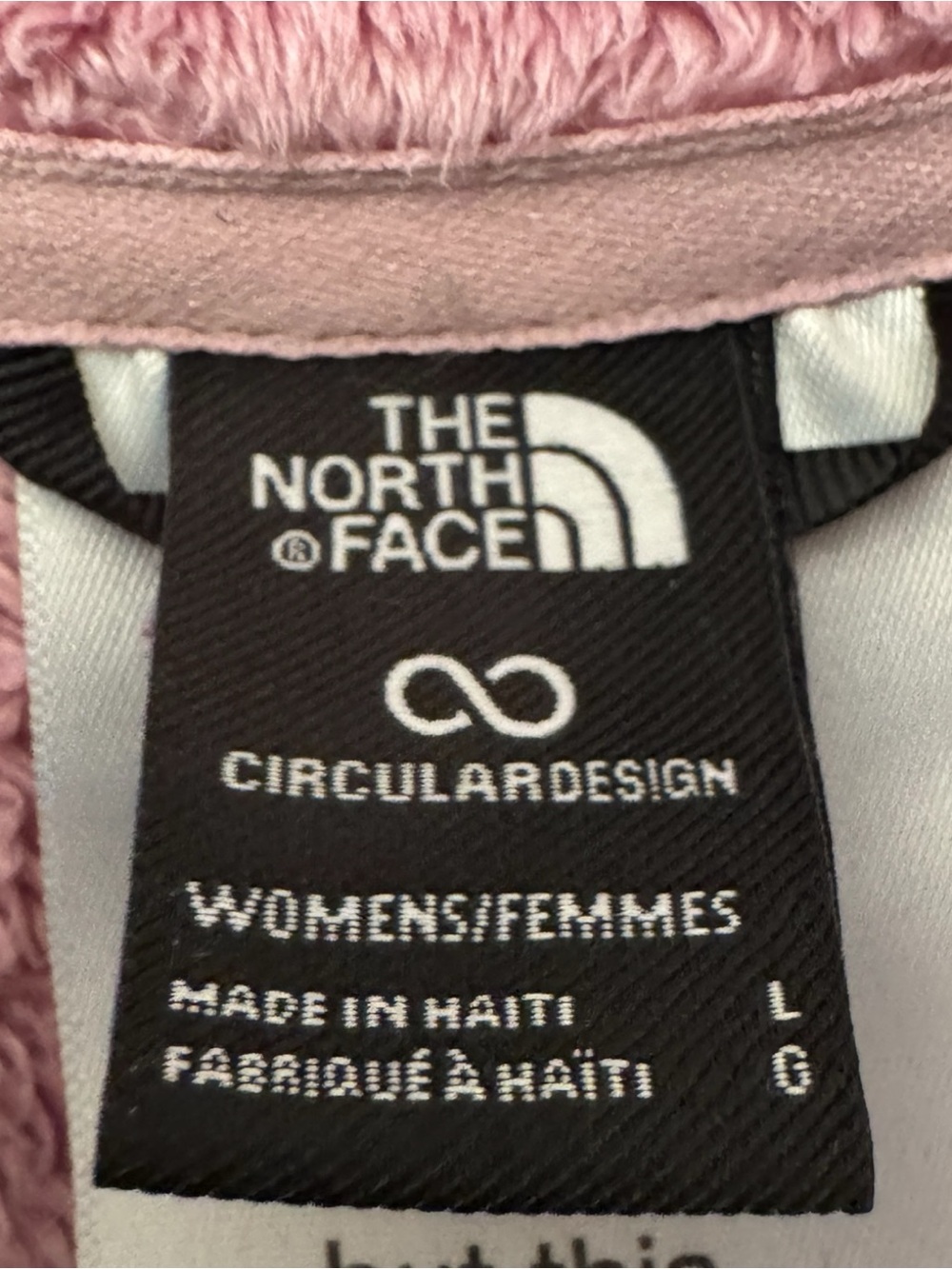 The North Face Women's Pink Osito Plush Fleece Jacket - Picture 9 of 9